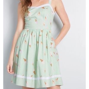 ModCloth Sweetest Treat Fit and Flare Dress